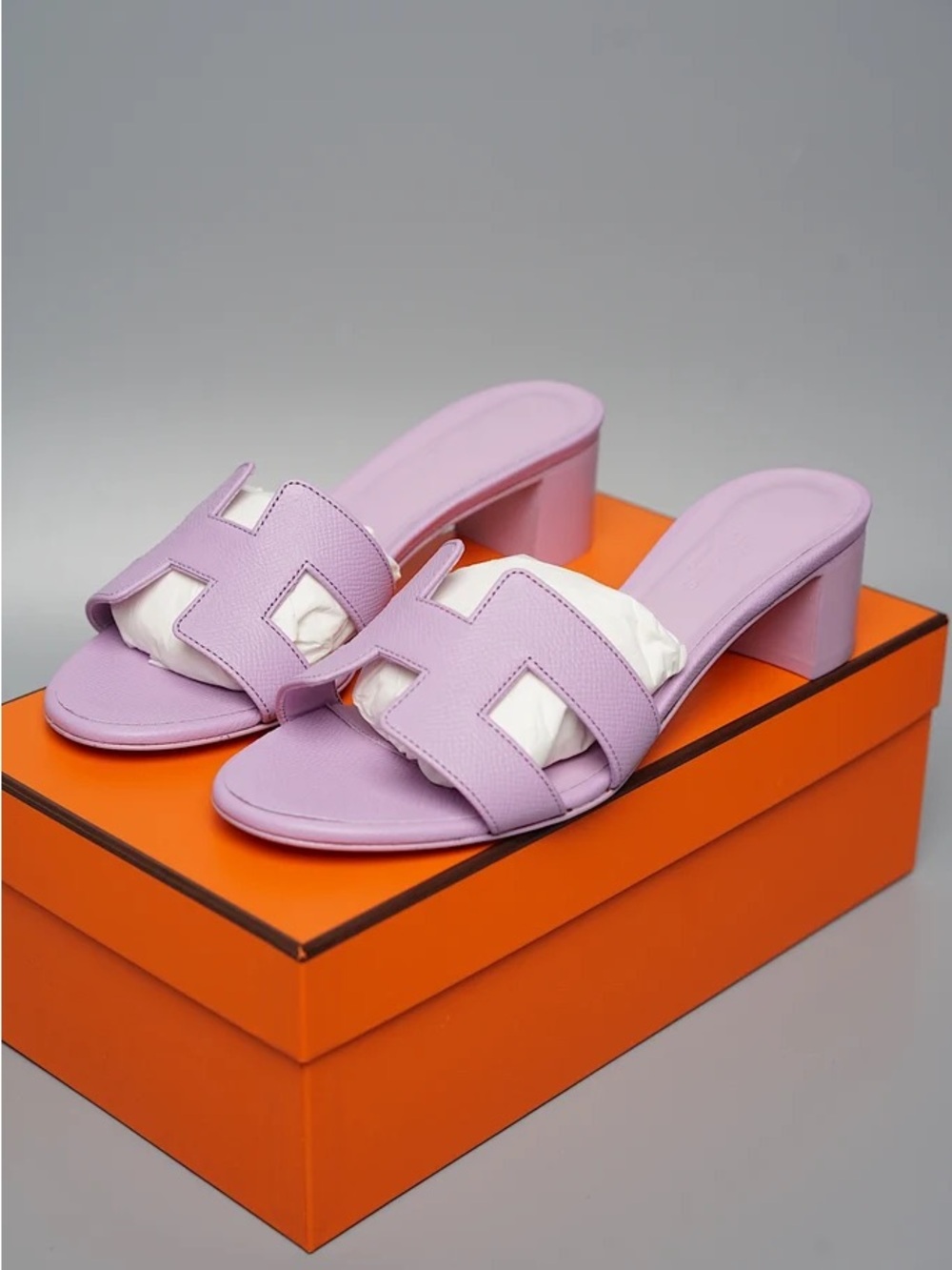 Hermes Lilac Oasis Sandals